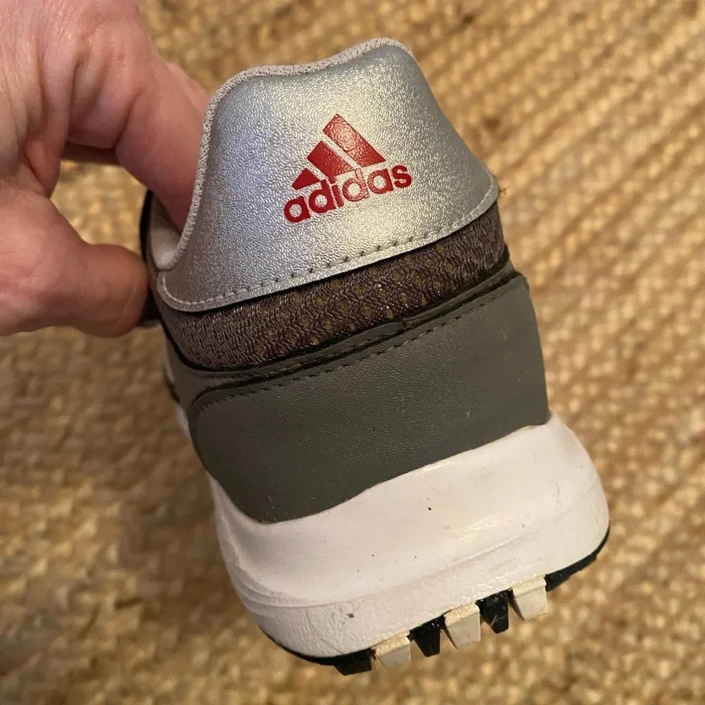 Adidas Men’s Grey Spiked Golf Shoes Size 8